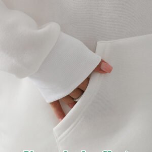 Women's Fashionable Casual Solid Color Long Sleeved Sweatshirt Set