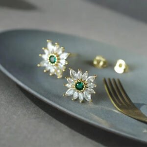 Flower Earrings Women's Elegant Fashion