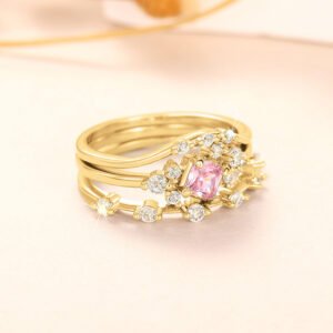 Three-piece Ring Set Sweet Ring Female