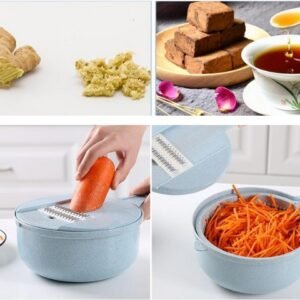 8-in-1 Mandoline Slicer & Vegetable Cutter - Versatile Kitchen Accessories for Easy Peeling, Grating, and Slicing