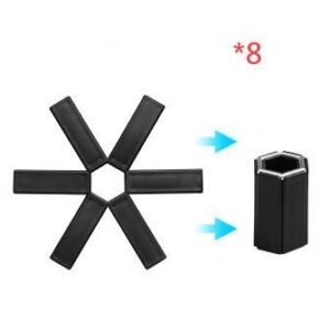 Foldable Pan Mat Sturdy Heat Resistant ABS Heat-insulated Anti-slip Anti-scald Pot Placemat For Kitchen Insulation Pads