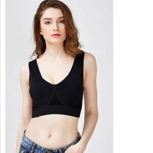 Plus Size No Steel Ring Sports Bra with Hollow Vent Holes for Yoga & Running