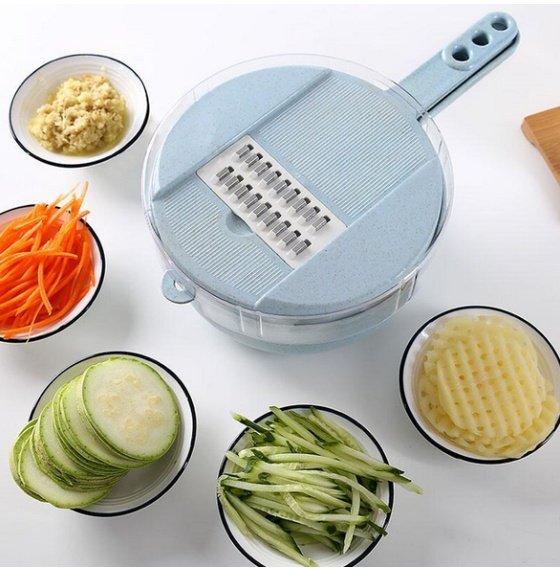 8-in-1 Mandoline Slicer & Vegetable Cutter - Versatile Kitchen Accessories for Easy Peeling, Grating, and Slicing