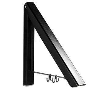 Punch-free Space Aluminum Foldable Invisible Folding Retractable Wall Hanger for Waterproof Hanging Underwear Coat Hanger