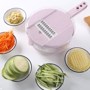 8-in-1 Mandoline Slicer & Vegetable Cutter - Versatile Kitchen Accessories for Easy Peeling, Grating, and Slicing