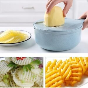 8-in-1 Mandoline Slicer & Vegetable Cutter - Versatile Kitchen Accessories for Easy Peeling, Grating, and Slicing