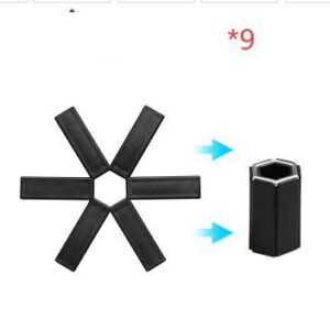 Foldable Pan Mat Sturdy Heat Resistant ABS Heat-insulated Anti-slip Anti-scald Pot Placemat For Kitchen Insulation Pads