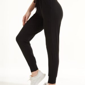 Sweatpants - Cropped New Solid Black