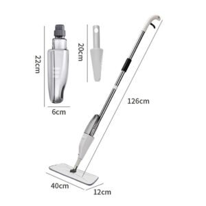 Spray Mop For Floor Cleaning 5 Reusable Microfibre Pads Water Bottle Tank UK