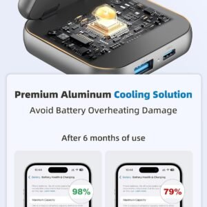 A Magnetic - Compatible Wireless Charger That Is Multifunctional, Portable, Foldable, Magnetic - Stand - Type, And Suitable For Apple Products With Adapter