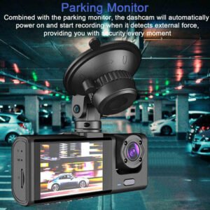 1080P Dual Lens Car Dash Cam Recorder G Sensor DVR Front And Rear Camera Video