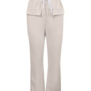 Women's Solid Color Casual Drawstring Tied Sports Pants