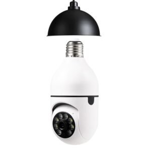 1080P WiFi Bulb Camera with 4X Zoom - E27 Home Security & 5G Alarm Monitor