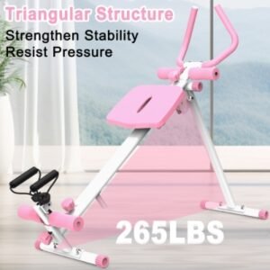 4-in-1 Ab Workout Exercise Equipment Rowing Machine Leg Press Machine Ab Glider Machine Roman Chair Fitness Equipment For Ab Workout Core Strength Training
