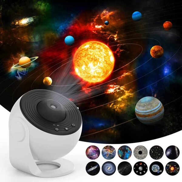 Galaxy Projector Night Light - 360° Rotating Starry Sky Lamp for Kids' Bedrooms | Perfect Valentine's Day & Wedding Gift
