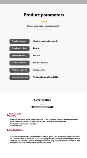 Physical Therapy Moxibustion Warmth Preservation Electric Heating Knee Pads