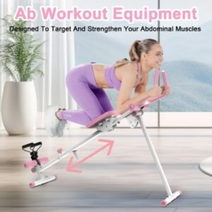 4-in-1 Ab Workout Exercise Equipment Rowing Machine Leg Press Machine Ab Glider Machine Roman Chair Fitness Equipment For Ab Workout Core Strength Training