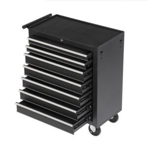 Rolling Tool Chest With 7-Drawer Tool Box With Wheels Multifunctional Tool Cart Mechanic Tool Storage Cabinet For Garage, Warehouse, Workshop, Repair Shop