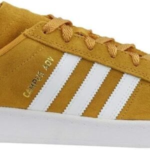 adidas Campus ADV Tactile Yellow F17/Footwear White/Gold Metallic Men's 9.5, Women's 10.5 Medium