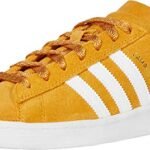 adidas Campus ADV Tactile Yellow F17/Footwear White/Gold Metallic Men's 9.5, Women's 10.5 Medium
