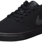 Nike Men's SB Check Solarsoft Canvas Skate Shoe Black/Anthracite 13