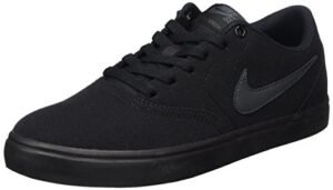 Nike Men's SB Check Solarsoft Canvas Skate Shoe Black/Anthracite 13