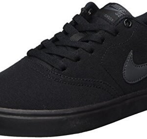 Nike Men's SB Check Solarsoft Canvas Skate Shoe Black/Anthracite 13