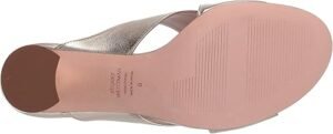 Stuart Weitzman Women's GALENE Sandal, Platino Metallic Nappa, 9.5 Medium US