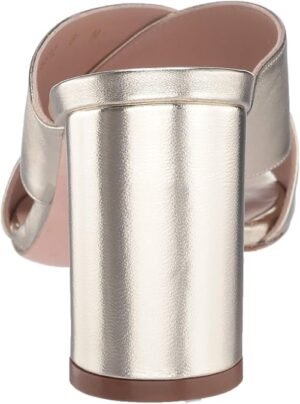 Stuart Weitzman Women's GALENE Sandal, Platino Metallic Nappa, 9.5 Medium US