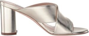 Stuart Weitzman Women's GALENE Sandal, Platino Metallic Nappa, 9.5 Medium US