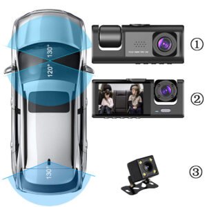 1080P Dual Lens Car Dash Cam Recorder G Sensor DVR Front And Rear Camera Video