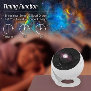 Galaxy Projector Night Light - 360° Rotating Starry Sky Lamp for Kids' Bedrooms | Perfect Valentine's Day & Wedding Gift