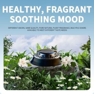 Car Air Freshener, Solar Rotating Car Essential Oil Diffuser, Car Interior Decor Accessories, Odor Eliminator For Car Office Home Car Aromatherapy Car Essential Oil Diffuser Auto Diffuser