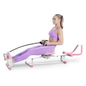 4-in-1 Ab Workout Exercise Equipment Rowing Machine Leg Press Machine Ab Glider Machine Roman Chair Fitness Equipment For Ab Workout Core Strength Training