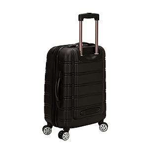 Rockland Melbourne Hardside Expandable Spinner Wheel Luggage, Black, Carry-On 20-Inch
