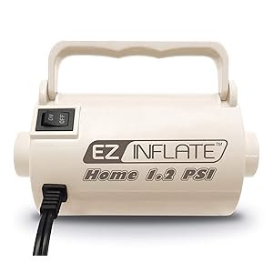 Sun Pleasure EZ INFLATE Supreme High Volume AC Air Pump - Inflator Deflator Air Pump with 3 Universal Nozzles - Electric Air Pump for Inflatables, Airbeds, Inflatable Pool (Home 1.2 PSI)