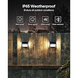 JACKYLED Solar Outdoor Deck Step Lights 8-Pack, 3-Side 270^0Lighting 7 LED, Upgraded Solar Stair Lights IP65 Waterproof Solar Fence Lighting for Post, Dock, Patio, Backyard, Garden (Warm Yellow)