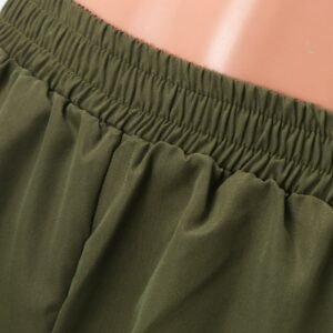 Beltless Trousers High Waist Wide Leg Straight