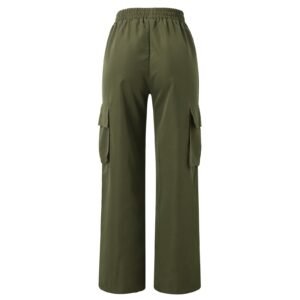 Beltless Trousers High Waist Wide Leg Straight