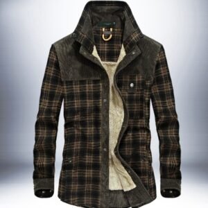 Winter Jacket Men Thicken Warm Fleece Jackets Coats Pure Cotton Plaid Jacket Military Clothes