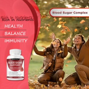 Blood Sugar Complex Pure Premium Supplement - Supports Healthy Blood Sugar Already Within Normal Range Natural With Cinnamon, Bitter Melon, Chromium, Mulberry, Alpha Lipoic Acid, Non-GMO, 60 Capsules