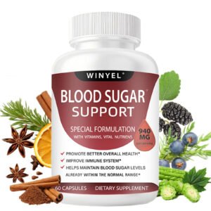 Blood Sugar Complex Pure Premium Supplement - Supports Healthy Blood Sugar Already Within Normal Range Natural With Cinnamon, Bitter Melon, Chromium, Mulberry, Alpha Lipoic Acid, Non-GMO, 60 Capsules