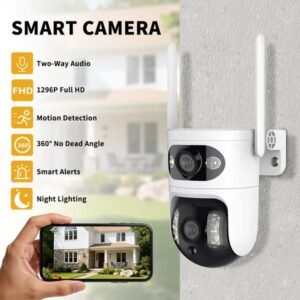 Dual Eye Gun Ball Linkage Monitoring Camera, Panoramic&detail Dual Camera, High-definition Security More Comprehensive